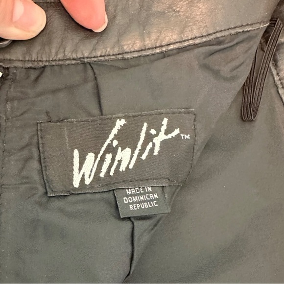 Vintage Winlit Black Leather‎ skirt - measurements included - Picture 9 of 9